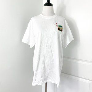 Hand Embroidered Baby Yoda Tshirt